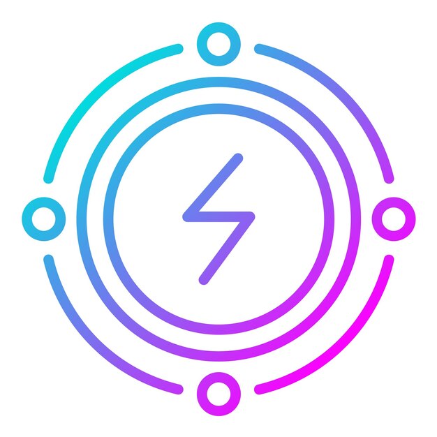 El icono del vector de conservación de energía se puede usar para el conjunto de iconos del Día de la Tierra