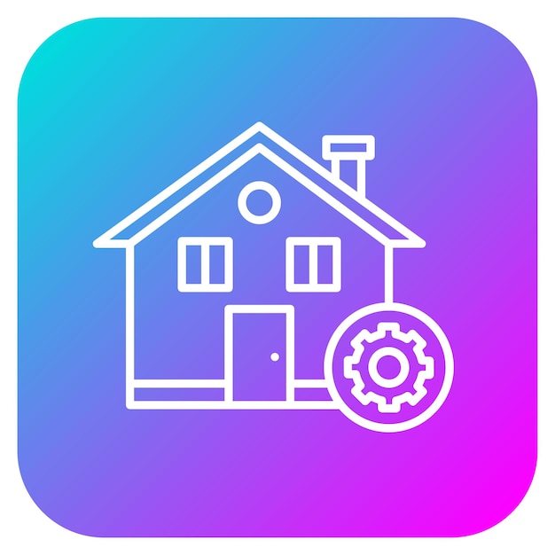 El icono del vector de construcción de la casa se puede utilizar para el conjunto de iconos de bienes raíces
