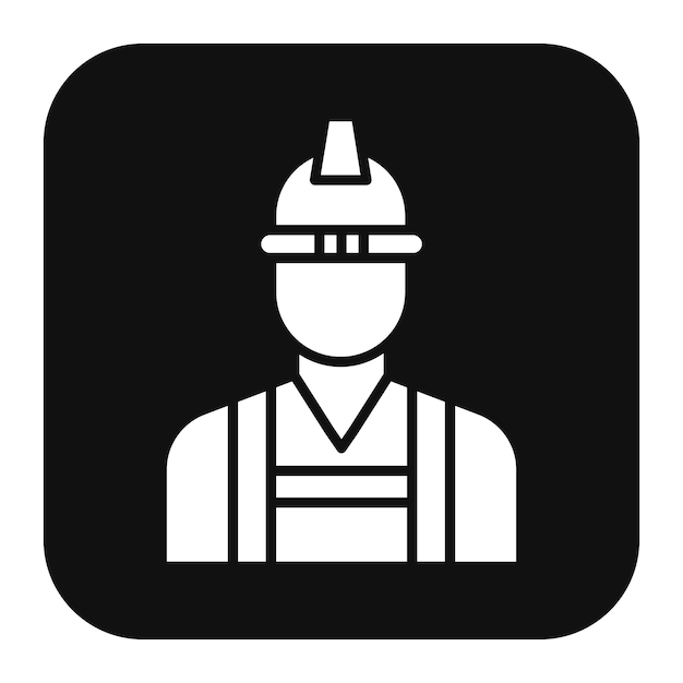 El icono del vector del constructor masculino se puede usar para el conjunto de iconos de mejoras para el hogar