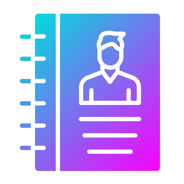 El icono del vector de contacto se puede utilizar para el conjunto de iconos de comunicaciones