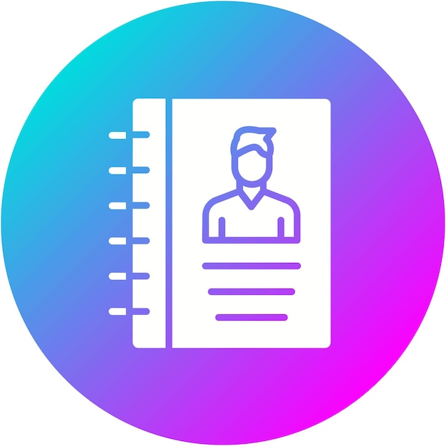 El icono del vector de contacto se puede utilizar para el conjunto de iconos de comunicaciones