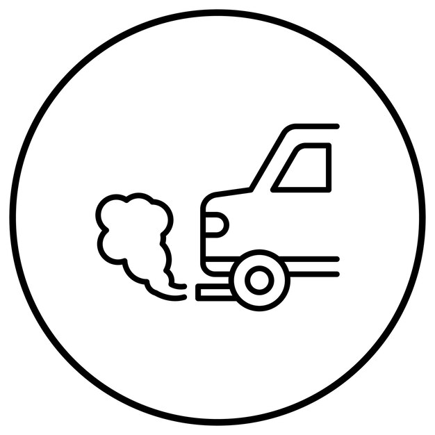 El icono del vector de contaminación del aire puede utilizarse para el conjunto de iconos de energía renovable