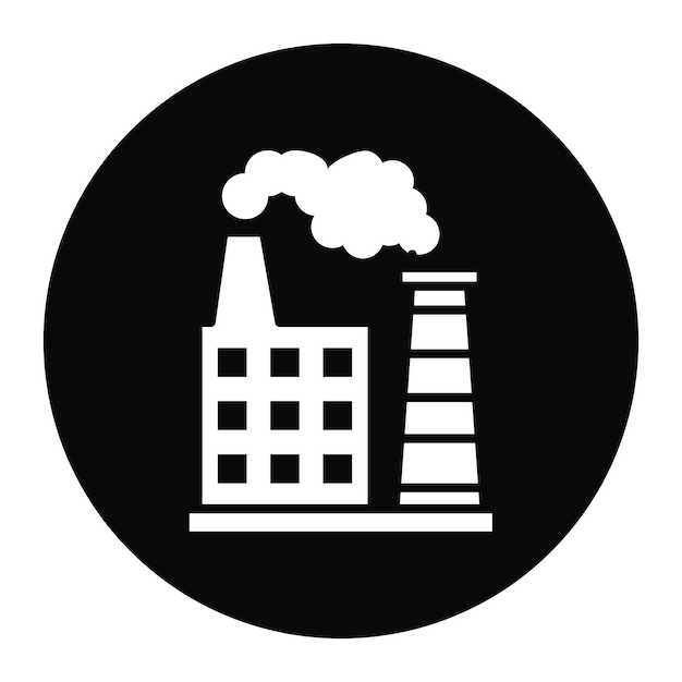 El icono del vector de la contaminación atmosférica se puede utilizar para el conjunto de iconos del calentamiento global