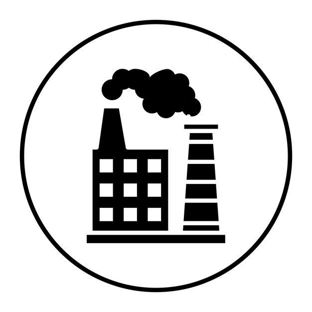 El icono del vector de la contaminación atmosférica se puede utilizar para el conjunto de iconos del calentamiento global
