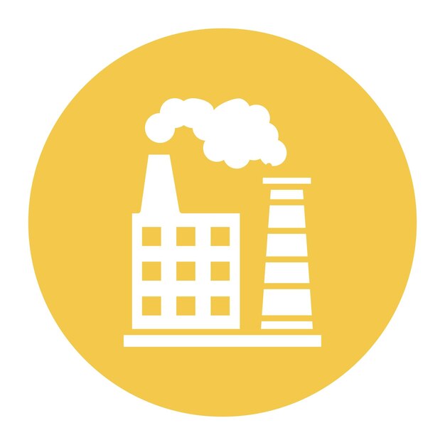 El icono del vector de la contaminación atmosférica se puede utilizar para el conjunto de iconos del calentamiento global