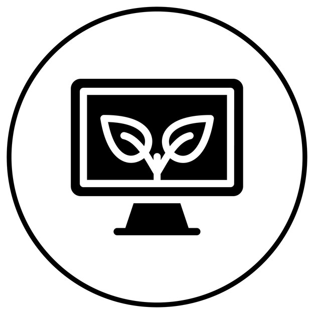 El icono del vector de contenido orgánico se puede utilizar para el conjunto de iconos de marketing digital