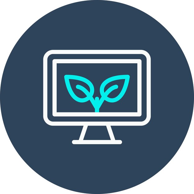 El icono del vector de contenido orgánico se puede utilizar para el conjunto de iconos de marketing digital