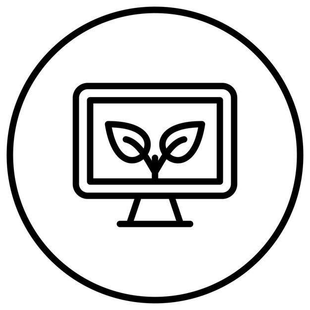 El icono del vector de contenido orgánico se puede utilizar para el conjunto de iconos de marketing digital