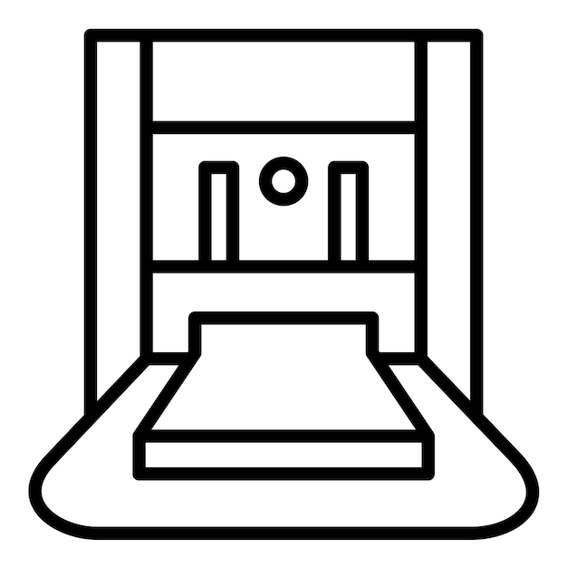 El icono de vector continuo se puede utilizar para el conjunto de iconos de metalurgia