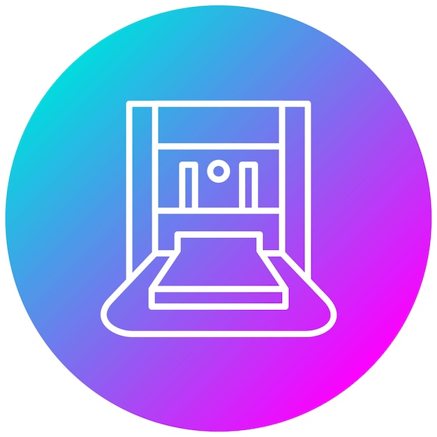 El icono de vector continuo se puede utilizar para el conjunto de iconos de metalurgia