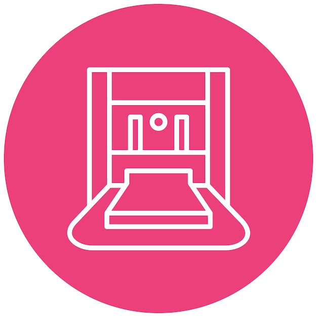 El icono de vector continuo se puede utilizar para el conjunto de iconos de metalurgia