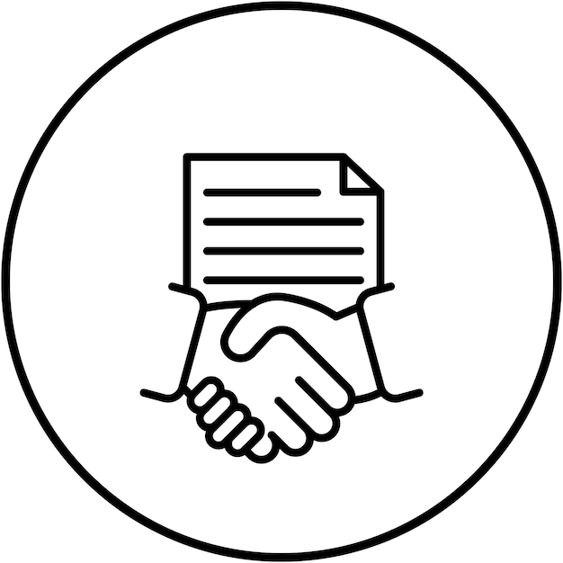 El icono del vector de contrato manchado se puede usar para el conjunto de iconos de corrupción