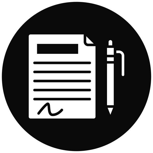 El icono del vector de contrato sucio se puede usar para el conjunto de iconos de corrupción