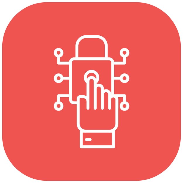 El icono del vector de control de acceso puede utilizarse para el conjunto de iconos de gestión de riesgos