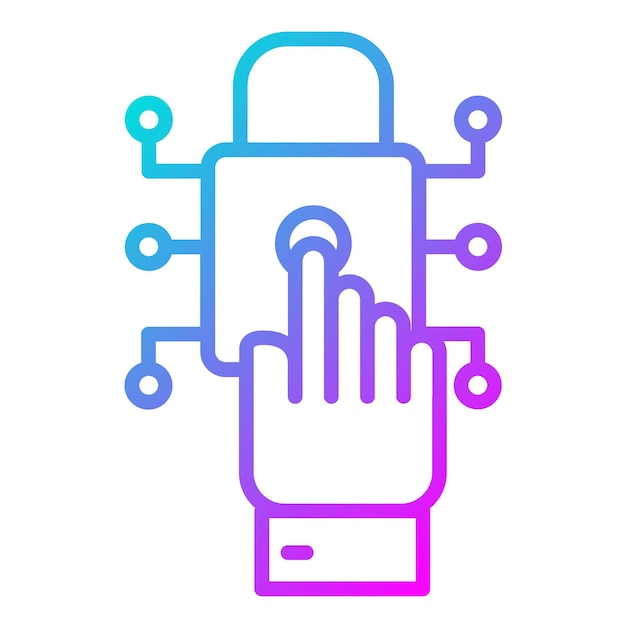 El icono del vector de control de acceso puede utilizarse para el conjunto de iconos de gestión de riesgos