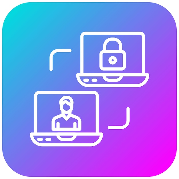 El icono del vector de control de acceso de red se puede utilizar para el conjunto de iconos de red