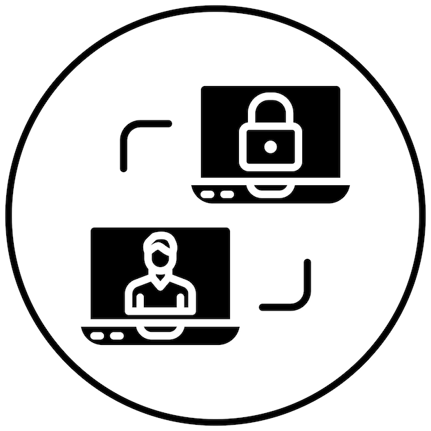 El icono del vector de control de acceso de red se puede utilizar para el conjunto de iconos de red