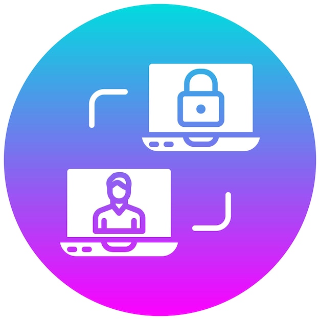 El icono del vector de control de acceso de red se puede utilizar para el conjunto de iconos de red