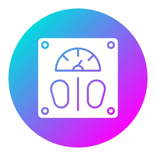 El icono del vector de control de peso se puede utilizar para el conjunto de iconos de control de salud