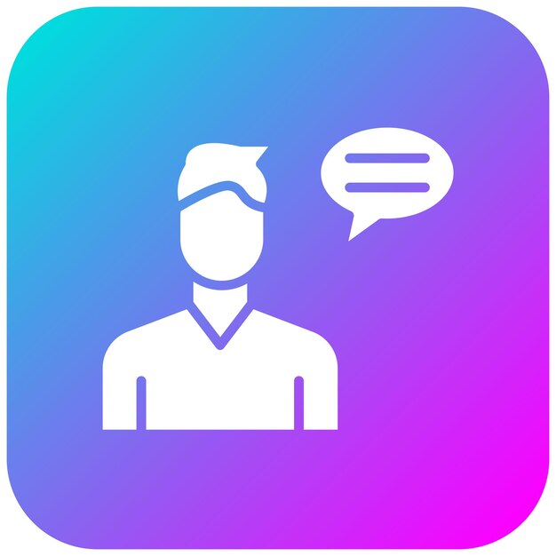 El icono del vector de conversación se puede utilizar para el conjunto de iconos de comunicaciones