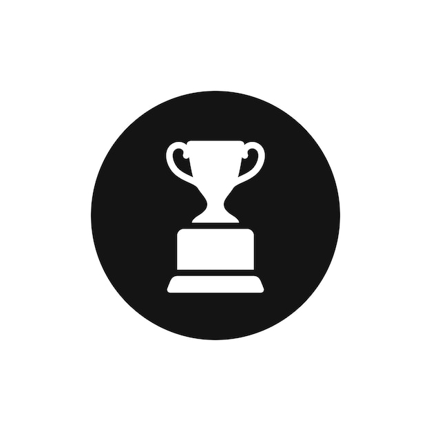 Icono de vector de copa de trofeo