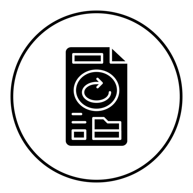El icono del vector de copia de seguridad de archivos se puede utilizar para el conjunto de iconos de alojamiento web
