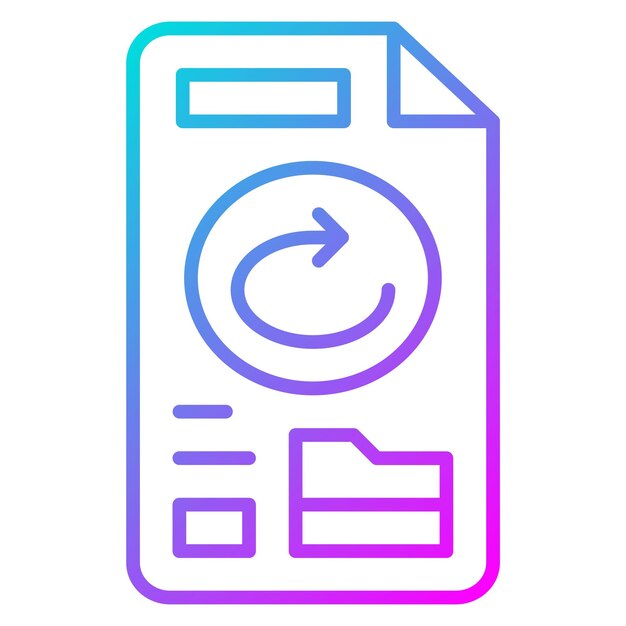 El icono del vector de copia de seguridad de archivos se puede utilizar para el conjunto de iconos de alojamiento web