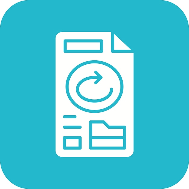 El icono del vector de copia de seguridad de archivos se puede utilizar para el conjunto de iconos de alojamiento web
