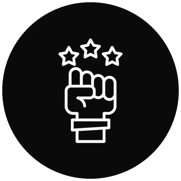 El icono del vector de coraje se puede usar para el conjunto de iconos de crecimiento personal