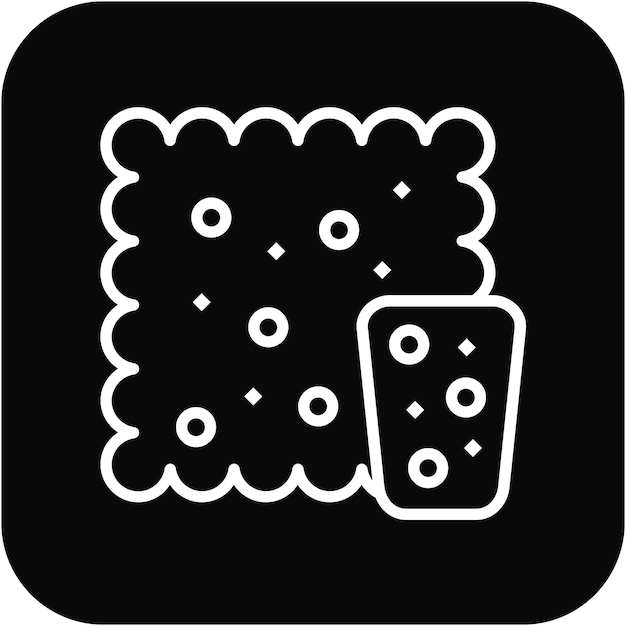 El icono del vector de corcho se puede utilizar para el conjunto de iconos de características de la tela