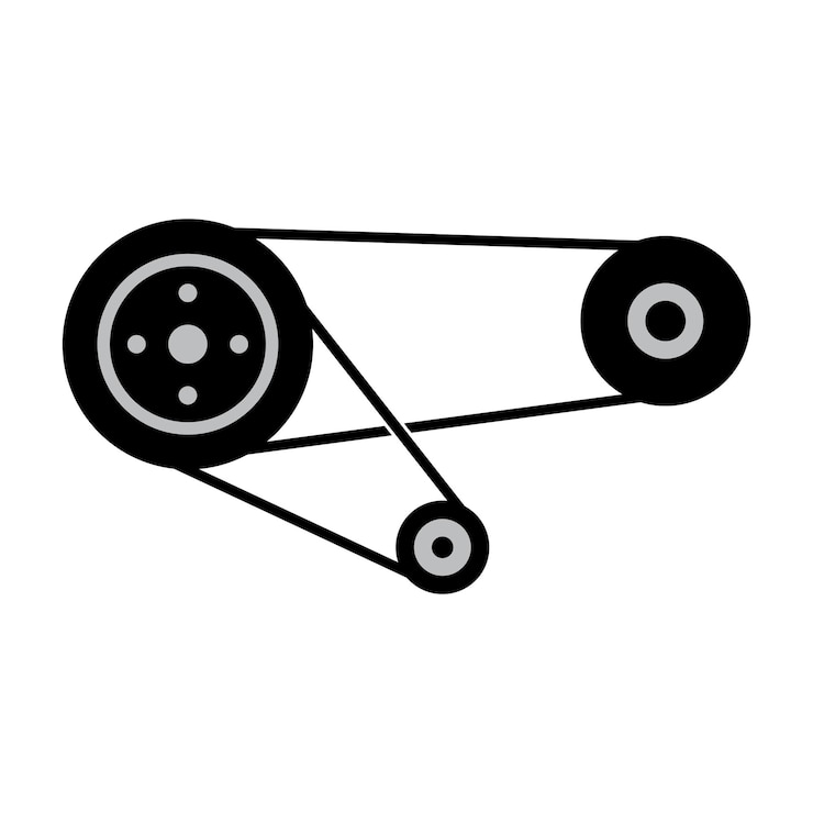 Vector icono de vector de correa de motor