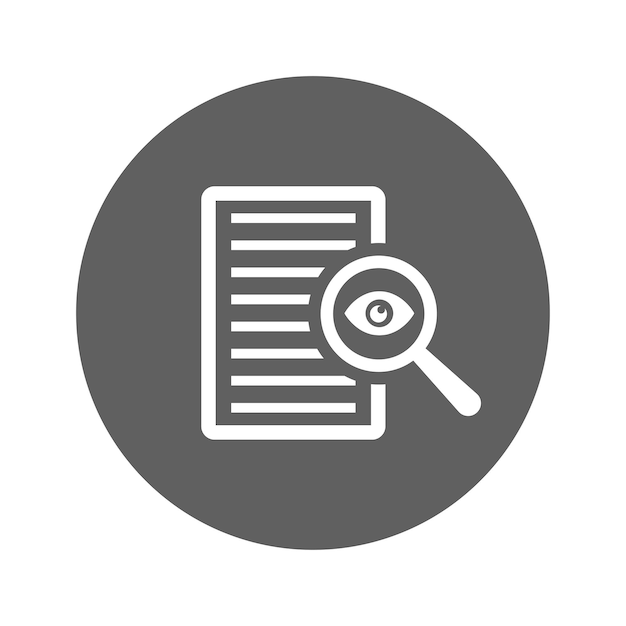 Icono del vector de corrección de contenido