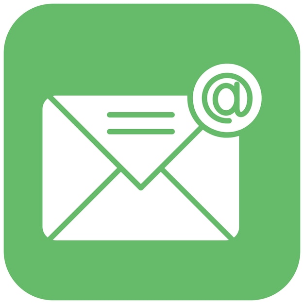 El icono del vector de correo electrónico se puede utilizar para el conjunto de iconos de contacto con nosotros