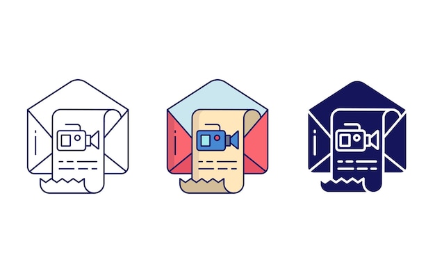 Icono de vector de correo electrónico