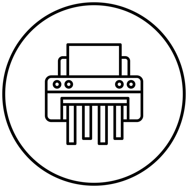 El icono del vector de corte de papel se puede utilizar para imprimir un conjunto de iconos