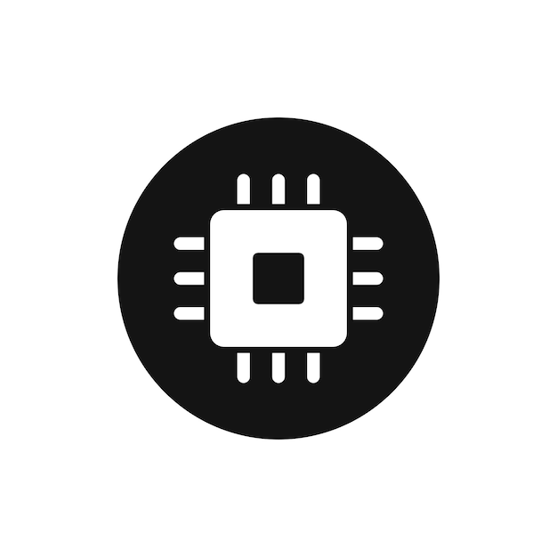 Icono del vector de la CPU