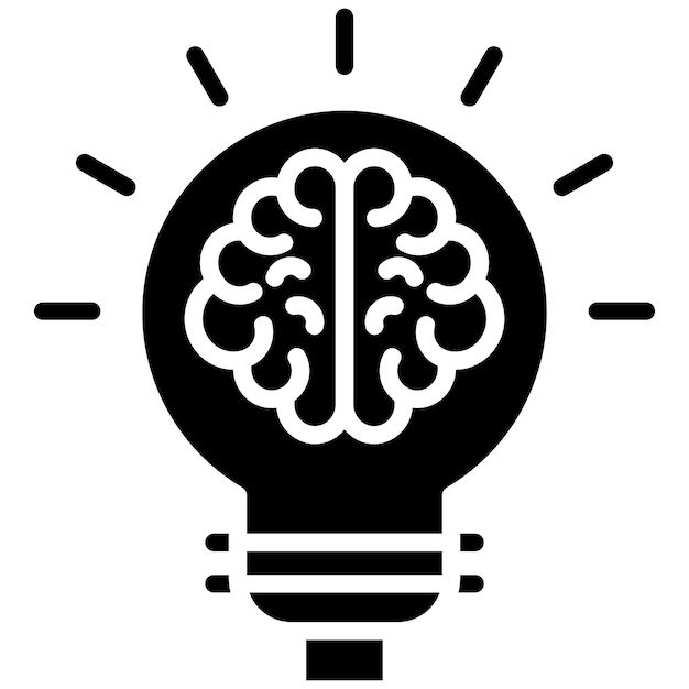 El icono del vector de creatividad se puede usar para el conjunto de iconos de liderazgo