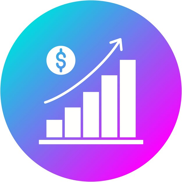 El icono del vector de crecimiento empresarial se puede utilizar para el conjunto de iconos de emprendimiento