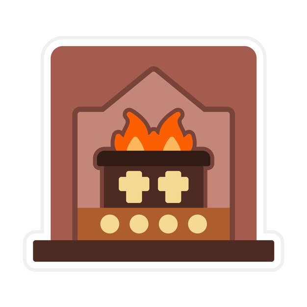 El icono del vector de cremación se puede usar para el conjunto de iconos del funeral