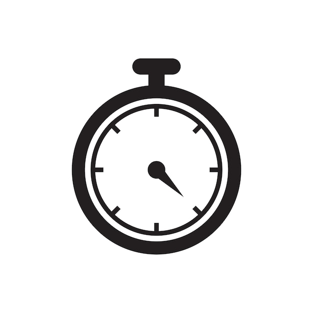 Icono de vector de cronómetro