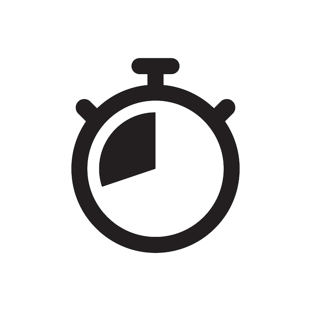 Icono de vector de cronómetro