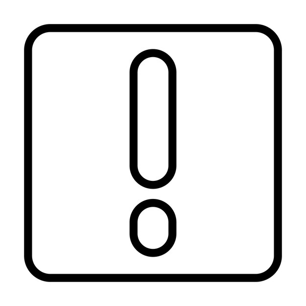 icono del vector del cuadro de alerta