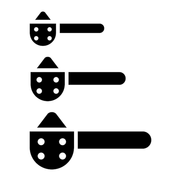 El icono del vector de la cuchara de medición se puede usar para el icono de la lavandería