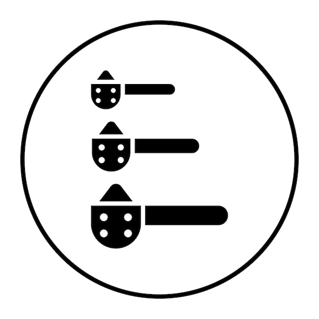 El icono del vector de la cuchara de medición se puede usar para el icono de la lavandería