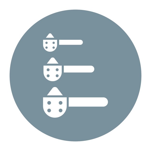 El icono del vector de la cuchara de medición se puede usar para el icono de la lavandería