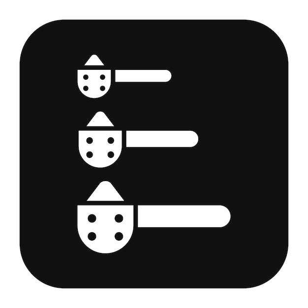 El icono del vector de la cuchara de medición se puede usar para el icono de la lavandería