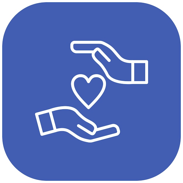El icono del vector de cuidados paliativos se puede utilizar para el conjunto de iconos de quimioterapia