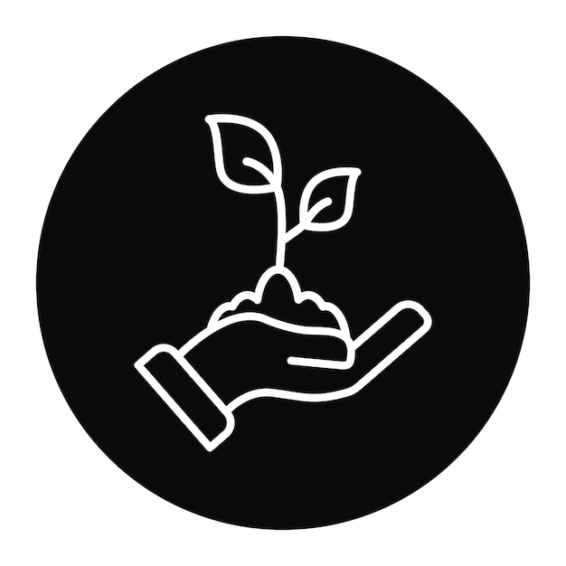 El icono del vector de cultivo se puede utilizar para el conjunto de iconos de Agricultura