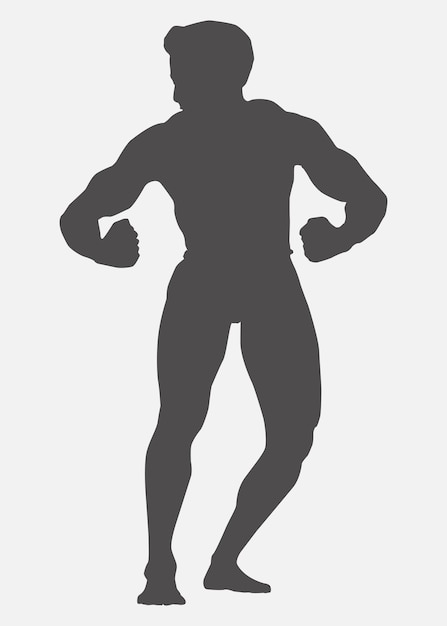Icono del vector del culturista 10
