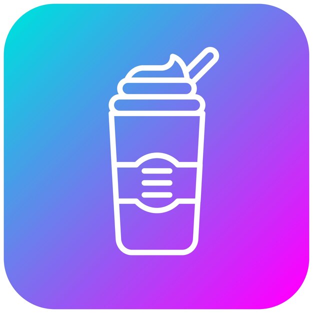 El icono del vector Dalgona se puede utilizar para el conjunto de iconos de bebidas